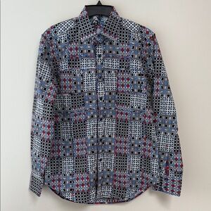 Robert Graham Men's Checkered Shirt - Blue, Red, and Black